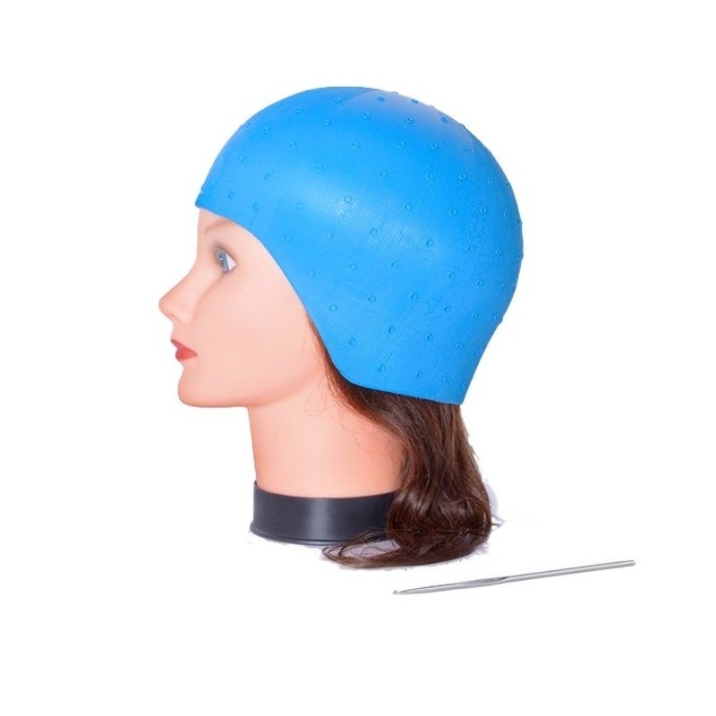 Gorro Mechas Silicona Azul