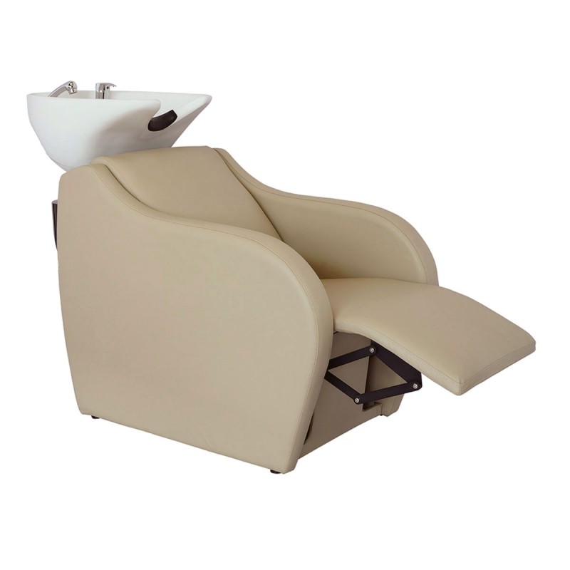 Lavacabezas Peluqueria Wisp Electrico Beige Ceramica Blanca