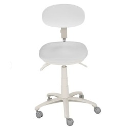 Taburete Con Respaldo SWAY Blanco
