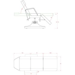 Camilla Hidraúlica Tres Cuerpos Sart Blanca