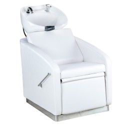 Lavatório de Cabeleireiro Viola Branco Elevação Manual