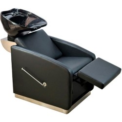 Lavatório de Cabeleireiro Viola Preta Elevação Manual