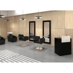 Recepcion Peluqueria  Barberia Dylan Negro - Madera