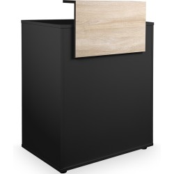 Recepcion Peluqueria  Barberia Dylan Negro - Madera