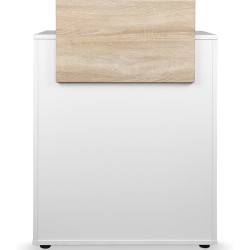 Recepção Cabeleireiro Barbearia DYLAN Branca - Madeira