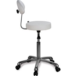 Taburete Con Respaldo OPAL Blanco