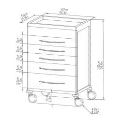 Carrinho de Anestesia ANES
