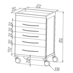 Carro de Emergencias CRIS Profesional
