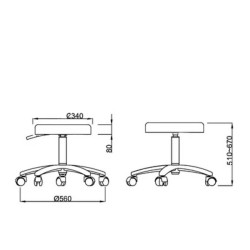 Banco profissional DISK azul