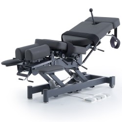 Marquesa Elétrica para Tratamento Quiroprático 2 Motores Alma Cinza