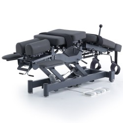 Marquesa Elétrica para Tratamento Quiroprático 2 Motores Alma Cinza