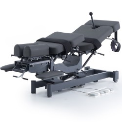 Marquesa Elétrica para Tratamento Quiroprático 2 Motores Alma Cinza