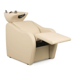 Lavatório de Cabeleireiro VELARIS AIR com Massagem Bege e Cerâmica Beg