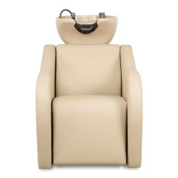 Lavatório de Cabeleireiro VELARIS AIR com Massagem Bege e Cerâmica Beg