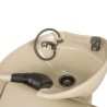 Lavacabezas Peluqueria VELARIS AIR con Masaje Beige Ceramica Beige